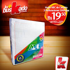 Hojas de carpeta ABC 500hjs 4MM ELVA