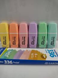 Resaltador Pastel Sabonis 6 Colores