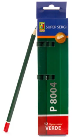 Lapiz Verde Super Sergi 12pcs