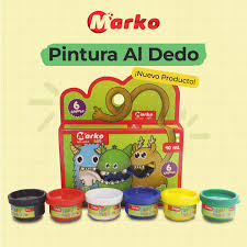 Pintura al dedo MARKO 6 colores