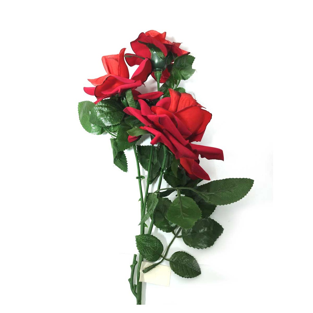 Flor - ramo de 3 rosas largo 75cm