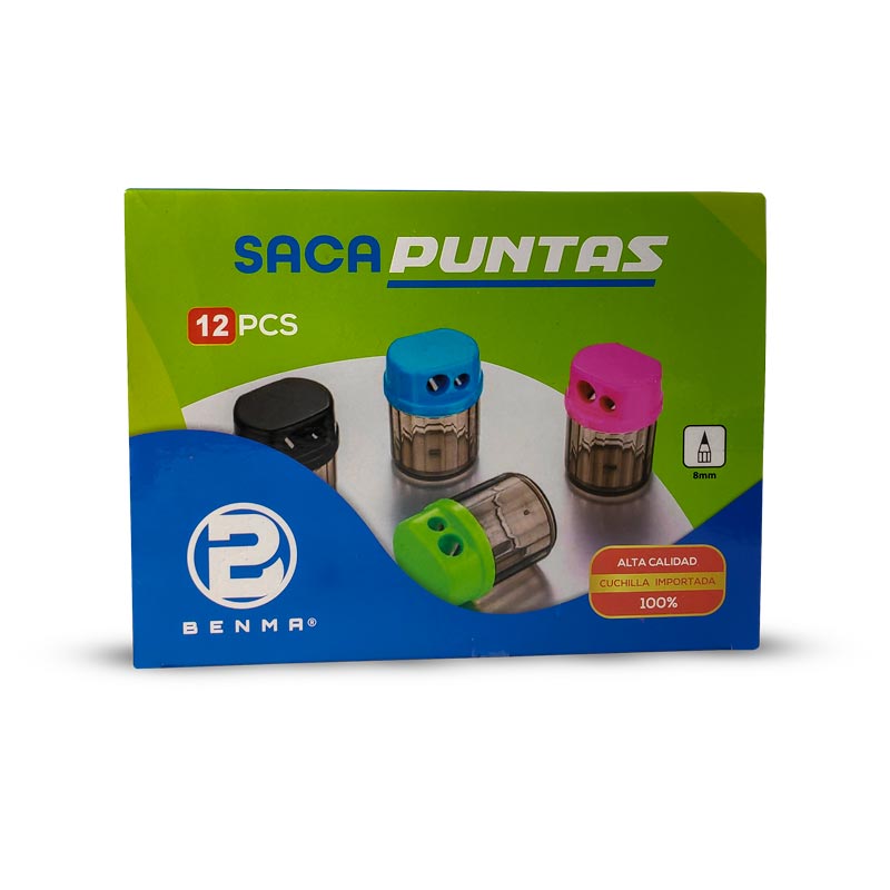 Tajador  doble + basurero Benma 24PCS