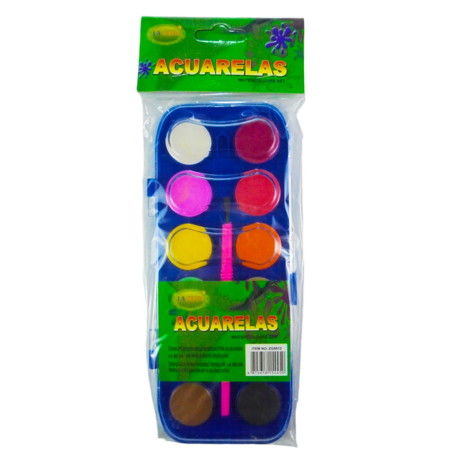 Acuarelas Pequeno frebiel 12 Color