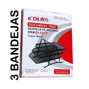 Bandeja de documentos con 3 bandejas Dingli