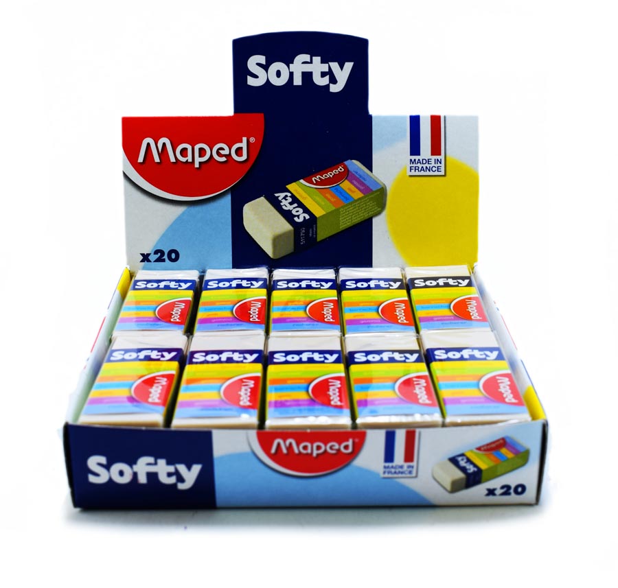 Borrador Softy d/plastico maped 20pcs