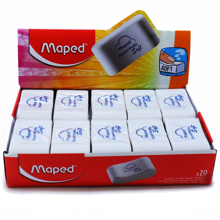 Borrador essentials soft ancho maped 20pcs 