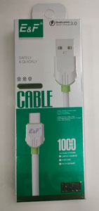 Cable USB tipo c, max series LS-50 DATA CABLE 1m. E&amp;F