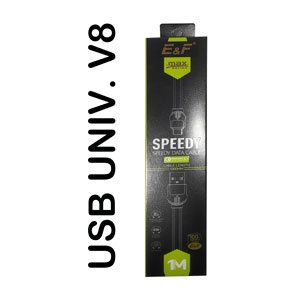 Cable USB y transferencia de datos unversal V8, LS34 E&amp;F