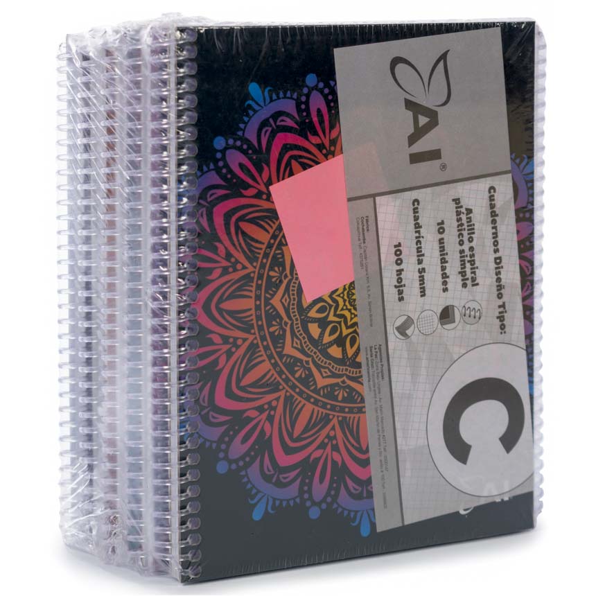 Cuaderno anillado Medio Oficio American Iris 100H