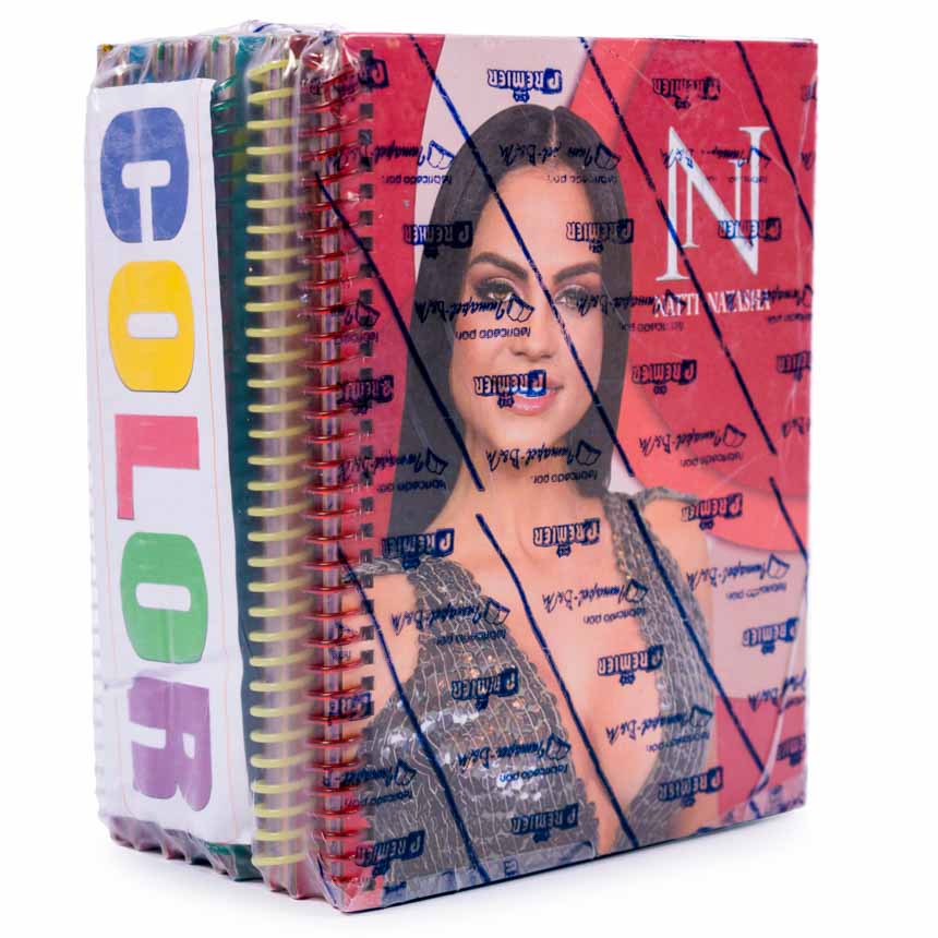 Cuaderno anillado artesanal medio oficio color 100h