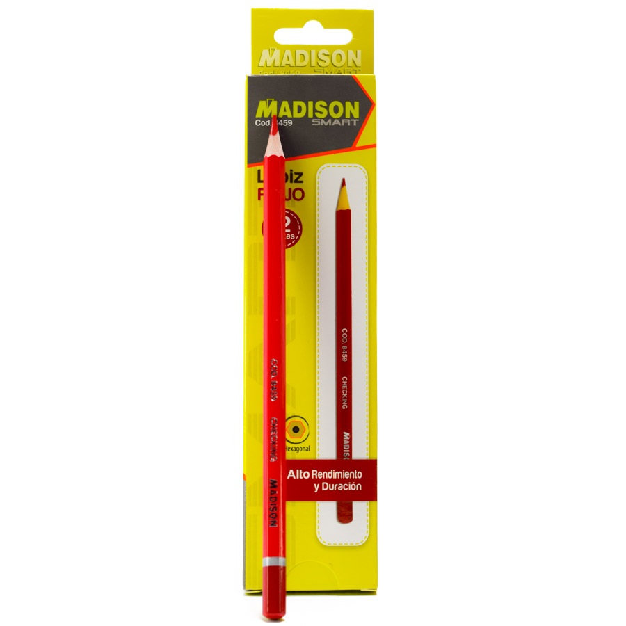 Lapiz Rojo Madison Checking 12pcs