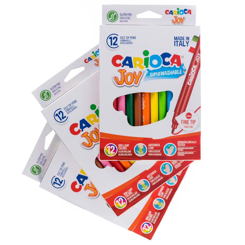 Marcador Carioca Joy Normal 12 colores