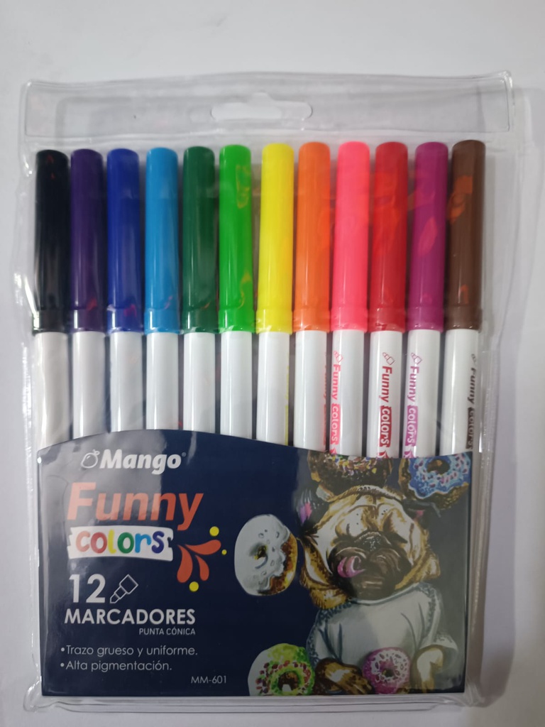 Marcador Escolar MANGO 12 Colores