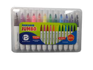 Marcador Jumbo  Benma 12 colores J12