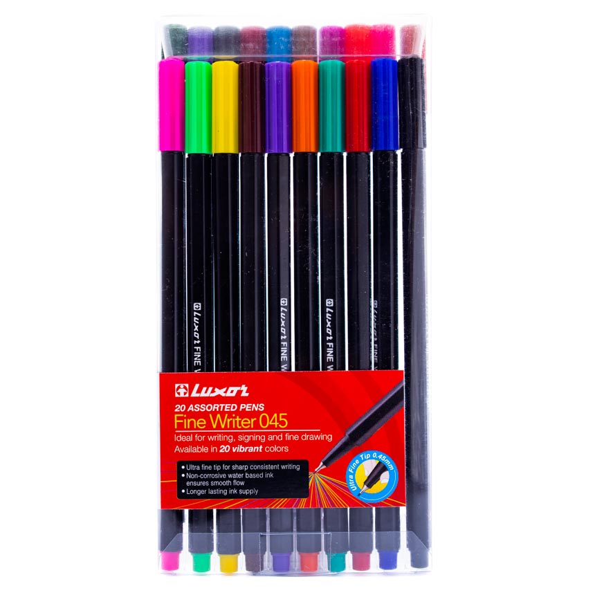 Micropunta LUXOR Blister 20 Colores