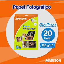 Papel especial Fotografico Madison A4 185g 20 hojas