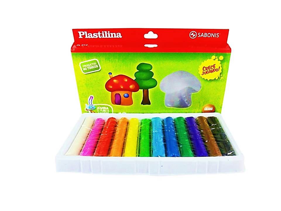 Plastilina Sabonis de 12 colores