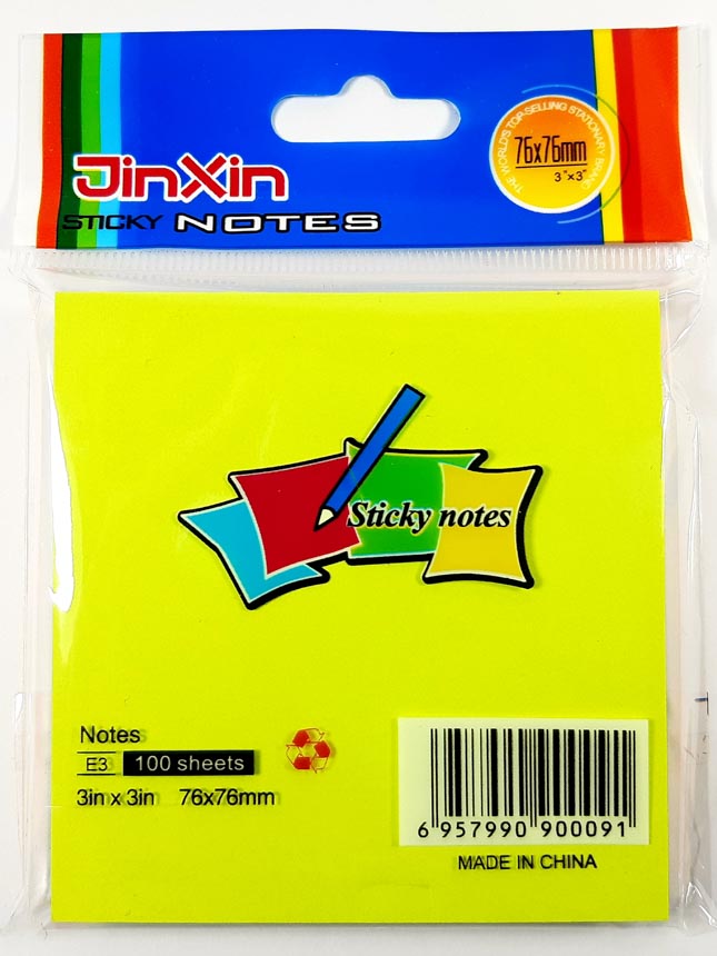 Taco de posit o block de notas  de 5 Colores SURTIDO 7.6x7.6cm