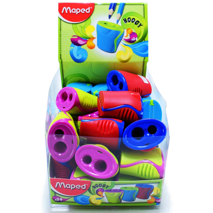 Tajador BOOGY c/deposito doble Maped 24PCS