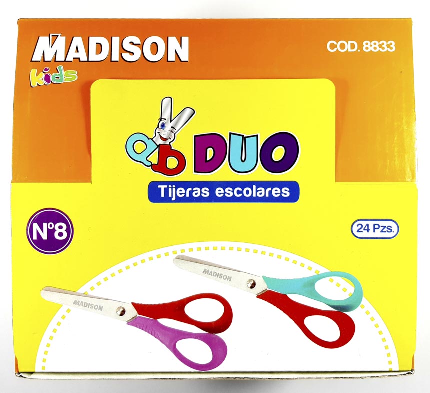 Tijera escolar DOU Kids Madison 24pcs No 8