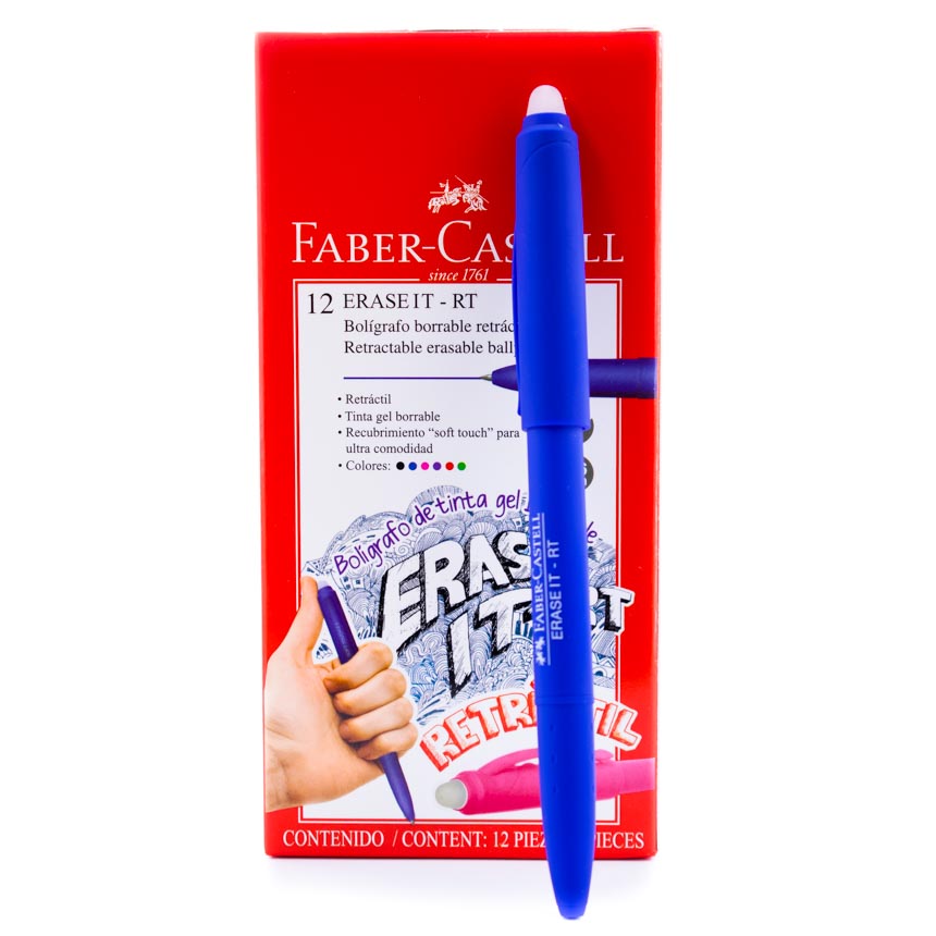 Boligrafo borrable Gelroller 0.7mm  Faber Castell 12PCS