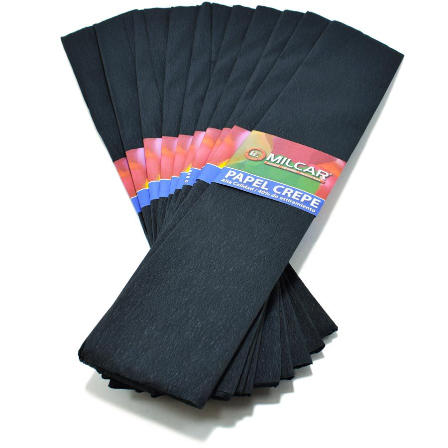 Papel crepe normal 180x50cm 10hojas