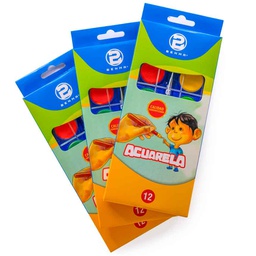 [AG12] Acuarela  Grande Benma 12 colores