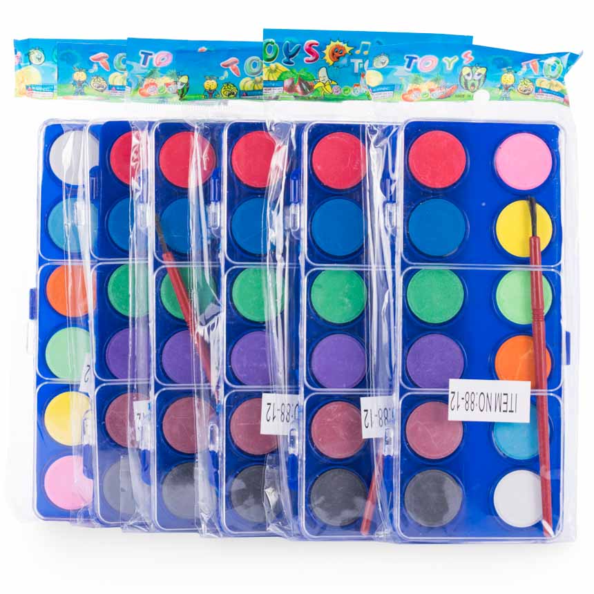 Acuarelas Pequeno ECONOMICO 12 colores
