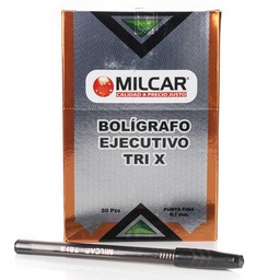 Boligrafo Ejecutivo TRI-X Milcar punta 0.7mm 50PCS