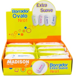 [7294] Borrador Ovalo GRANDE no 1 MADISON  24Pcs