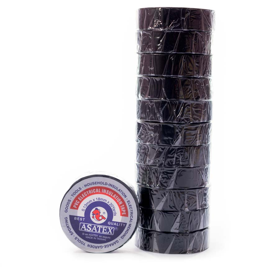 Cinta aislante ASATEX 18mmx20yardas 12pcs