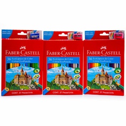 [120136EX] Color largo Faber Castell 36 colores + tajador