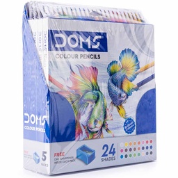[3446] Color largo hexagonal 3.3mm DOMS 24 colores