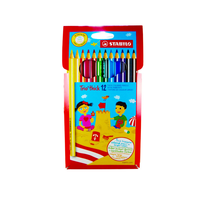 Color largo stabilo yippy hex. 12 colores