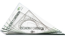 [180413] Escuadra y cartabon La Selva 2PCS