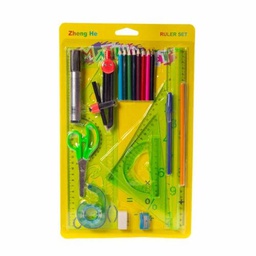 [GEO-13] Estuche Geometrico completo + lapices de color 14pcs