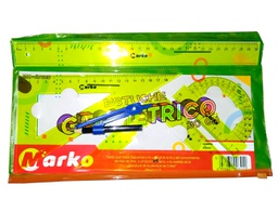 [MK9307] Estuche geometrico Marko + Compas 30 cm