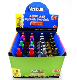 [D4236] Glitter merletto 12 pcs 8 colores SURTIDO