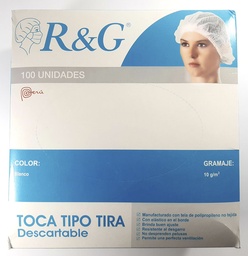 [GORENF] Gorro para cabello descartable en tira R&amp;G 100PCS