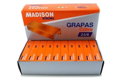 [1A16021 / 7133] Grapas cobre 24/6 MADISON 10x1000pcs