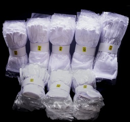 Guantes blanco para desfile civico 12pcs