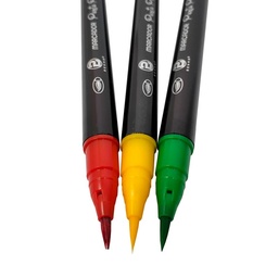 [B7OOO] Marcador Punta Pincel benma en estuche rigido doble punta B7000