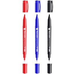 Marcador Indeleble para CD Doble Punta Sabonis 12 Pcs