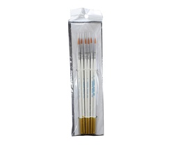 [A0648-0] Pincel Delineador  #0 6 Pcs