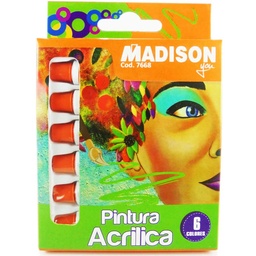 [7668] Pintura Acrilica Madison 9ml (6 col.)