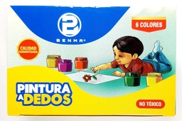 [FP6] Pintura al dedo BENMA 6 colores de 25 ML
