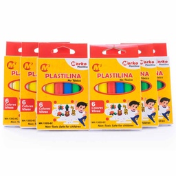 [MK-130G-6C] Plastilina Marko 6 colores