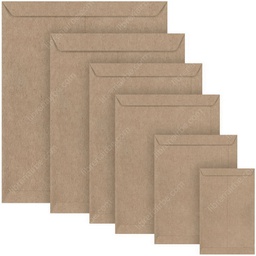 [SO-MA-FO-50P] Sobre manila ARTESANAL para FOLDER 50PCS