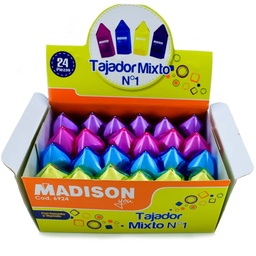 [6924] Tajador-borrador con deposito tipo lapiz Madison 24PCS