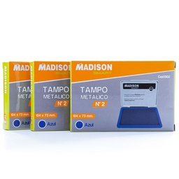 [1302] Tampo Metalico Azul MADISON N°2